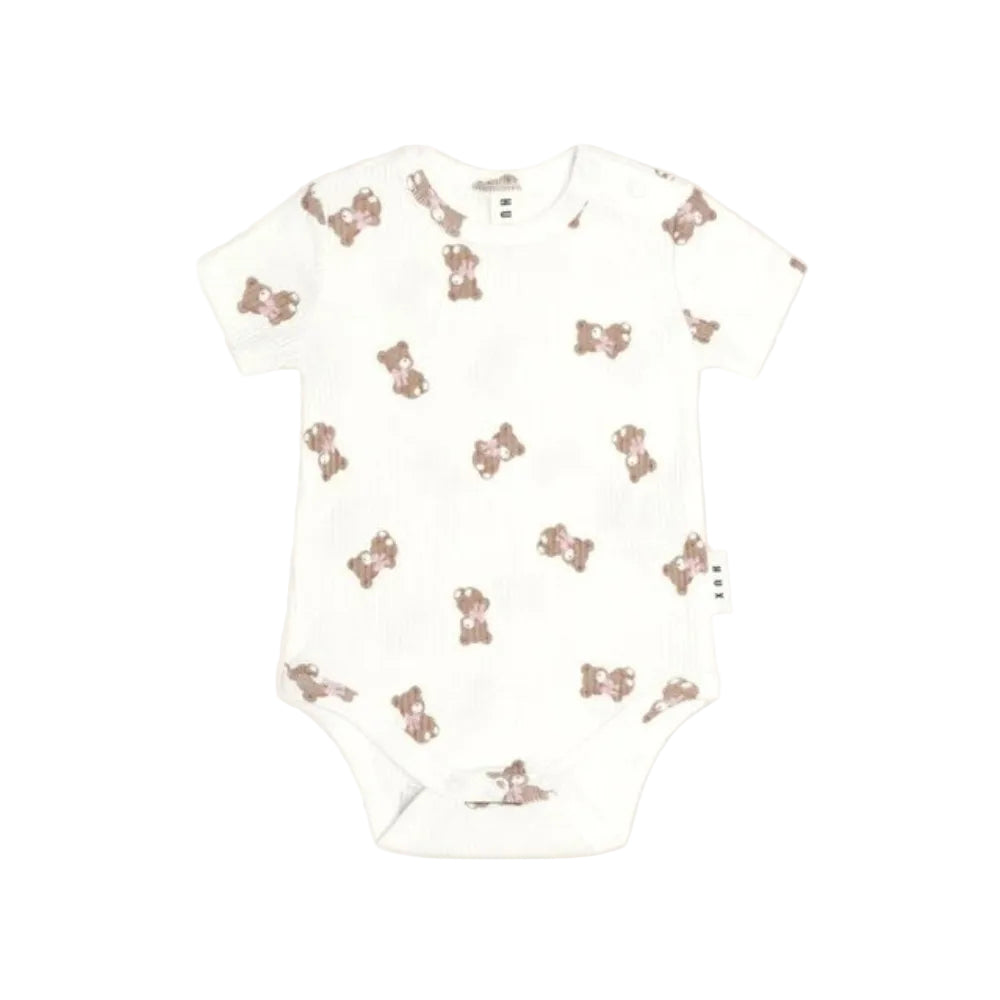 Huxbaby Tumbling Bow Huxette S/Slv Bodysuit