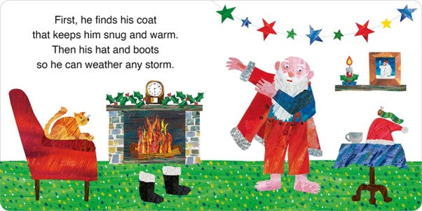 The Very Hungry Caterpillar and Father Christmas Board Book