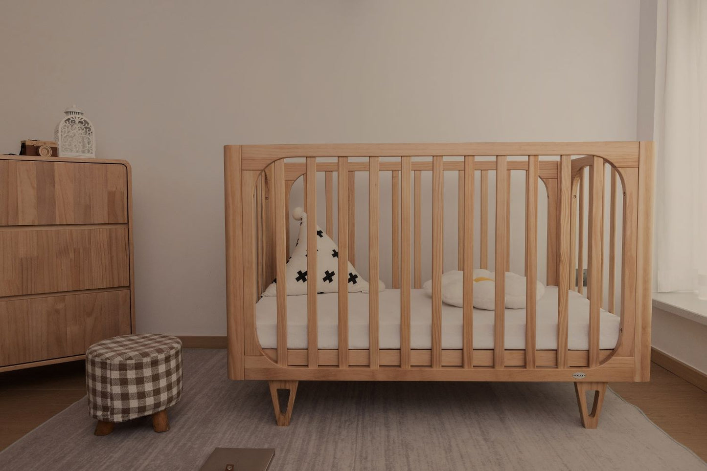 Cocoon Vibe Cot and Mattress - Sandstone