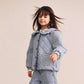 Huxbaby Vintage Bow Collar Denim Jacket