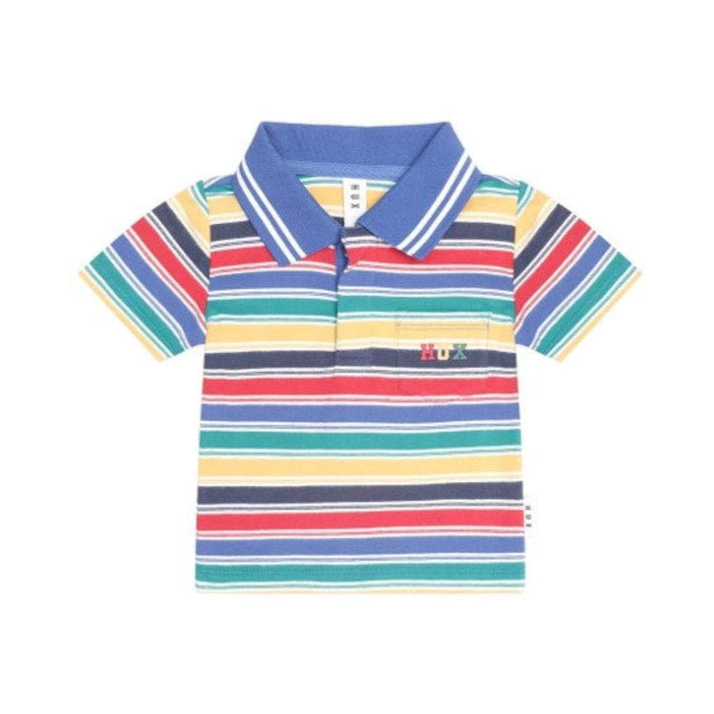 Huxbaby Vintage Stripe Hux Emb Polo