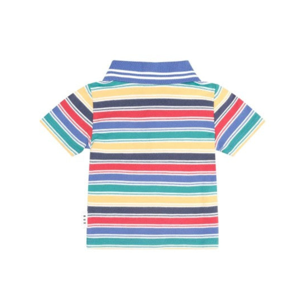 Huxbaby Vintage Stripe Hux Emb Polo