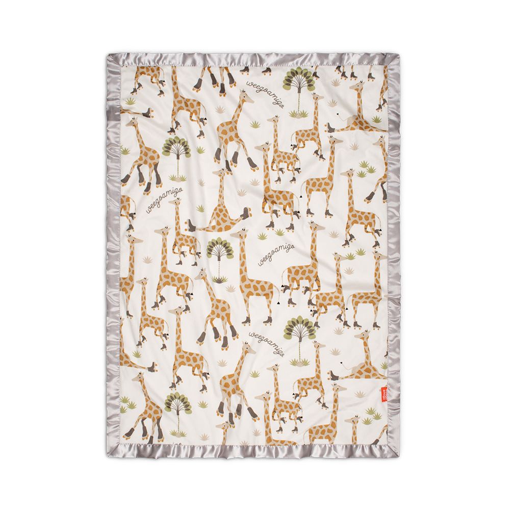 Weegoamigo Sherpa and Mink Blanket - Stevie Necks Giraffe