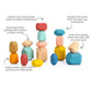 Tooky Toys Wooden Stacking Stone Blocks