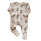 Bencer and Hazelnut Zipsuit - Gingham Bunny