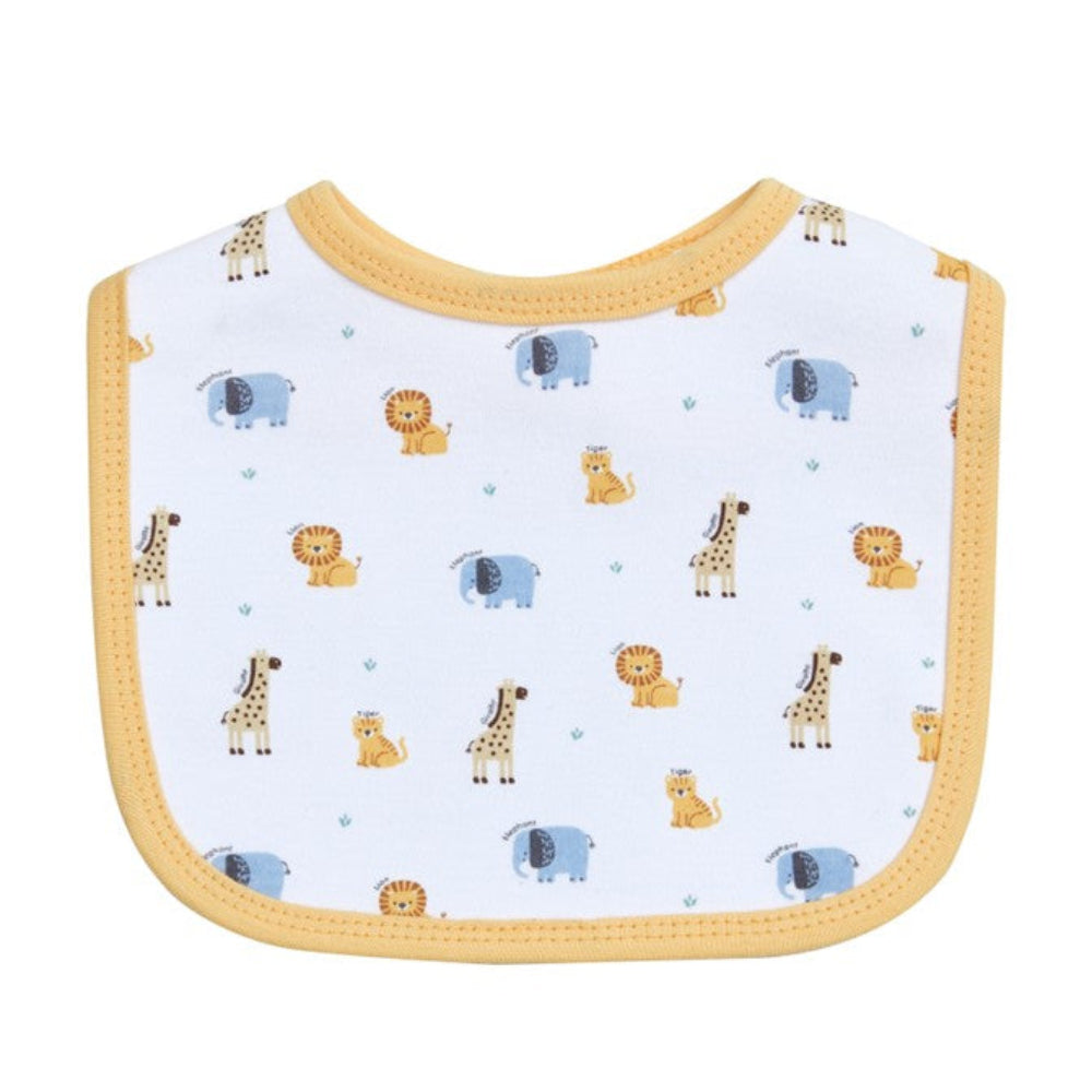 Big Softies 3 Pack Applique And Printed Bibs – Safari