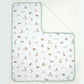 Living Textiles Jersey Sherpa Pram Blanket - Australiana