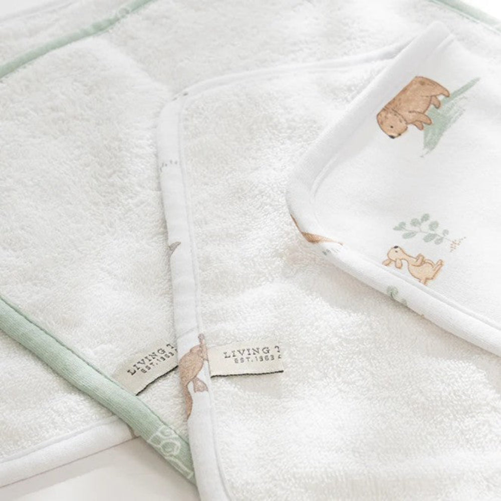 Living Textiles 3 pk Wash Cloths - Australiana