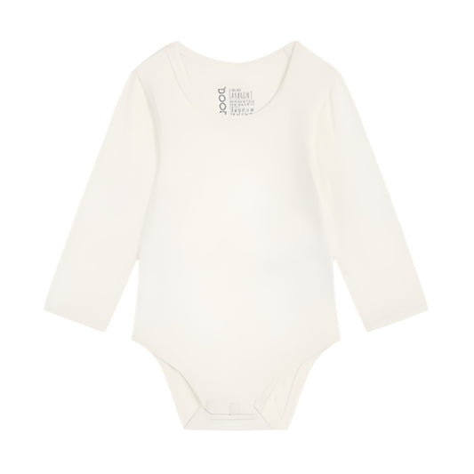 Boody Baby Long Sleeve Bodysuit - Natural White