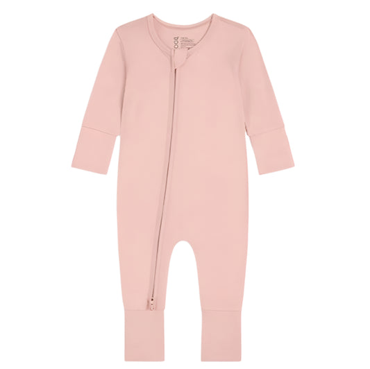 Boody Baby Long Sleeve Romper - Dusty Pink