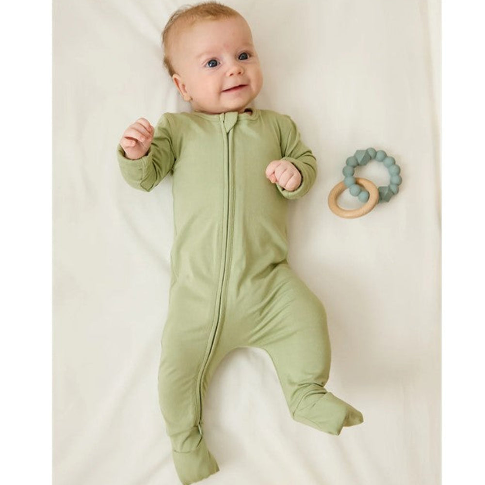 Boody Baby Long Sleeve Romper - Sage