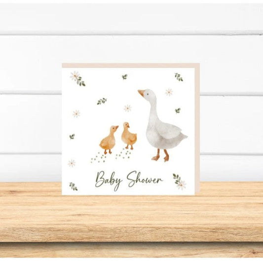 Petite Vous Baby Shower Card - Ducklings