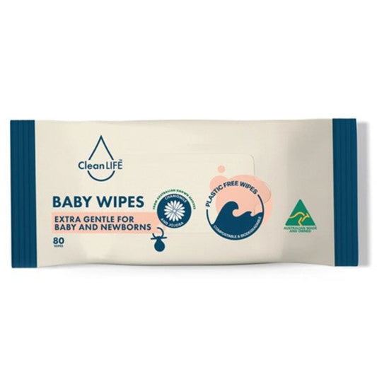 CleanLIFE Baby Wipes - 80 pk