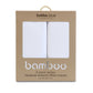 Bubba Blue White Bamboo Jersey Bedside Sleeper Sheet - 2 pk