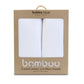 Bubba Blue White Bamboo Jersey Cot Sheet - 2 pk