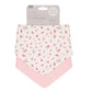 All4Ella Reversible Bandana Bibs - 2 pk - Pink Petals