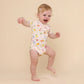 Snuggle Hunny Organic Short Sleeve Bodysuit - Beach Fun