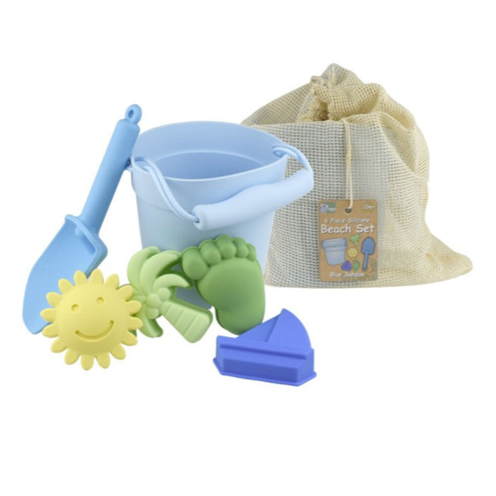 Koala Dream 6-Piece Silicone Beach Set - Blue Sundae