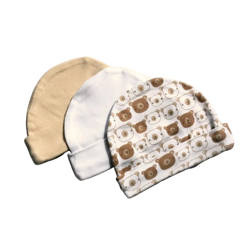 Playette Fashion Caps 3 pk - Bear