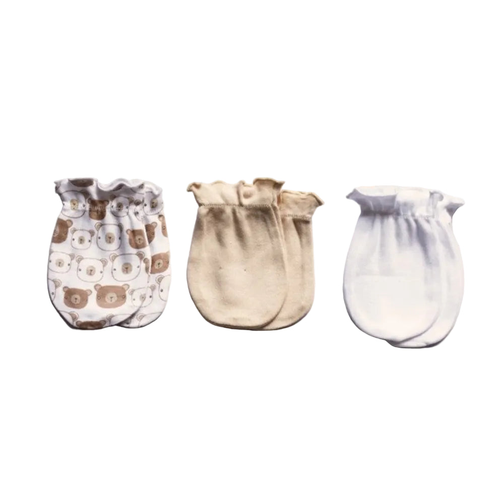 Playette Fashion Mittens 3 pk - Bear