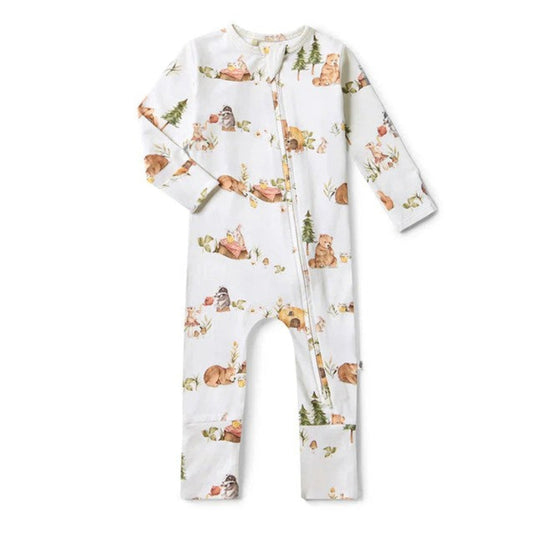 Snuggle Hunny Organic Snugglesuit Convertible Romper - Bears