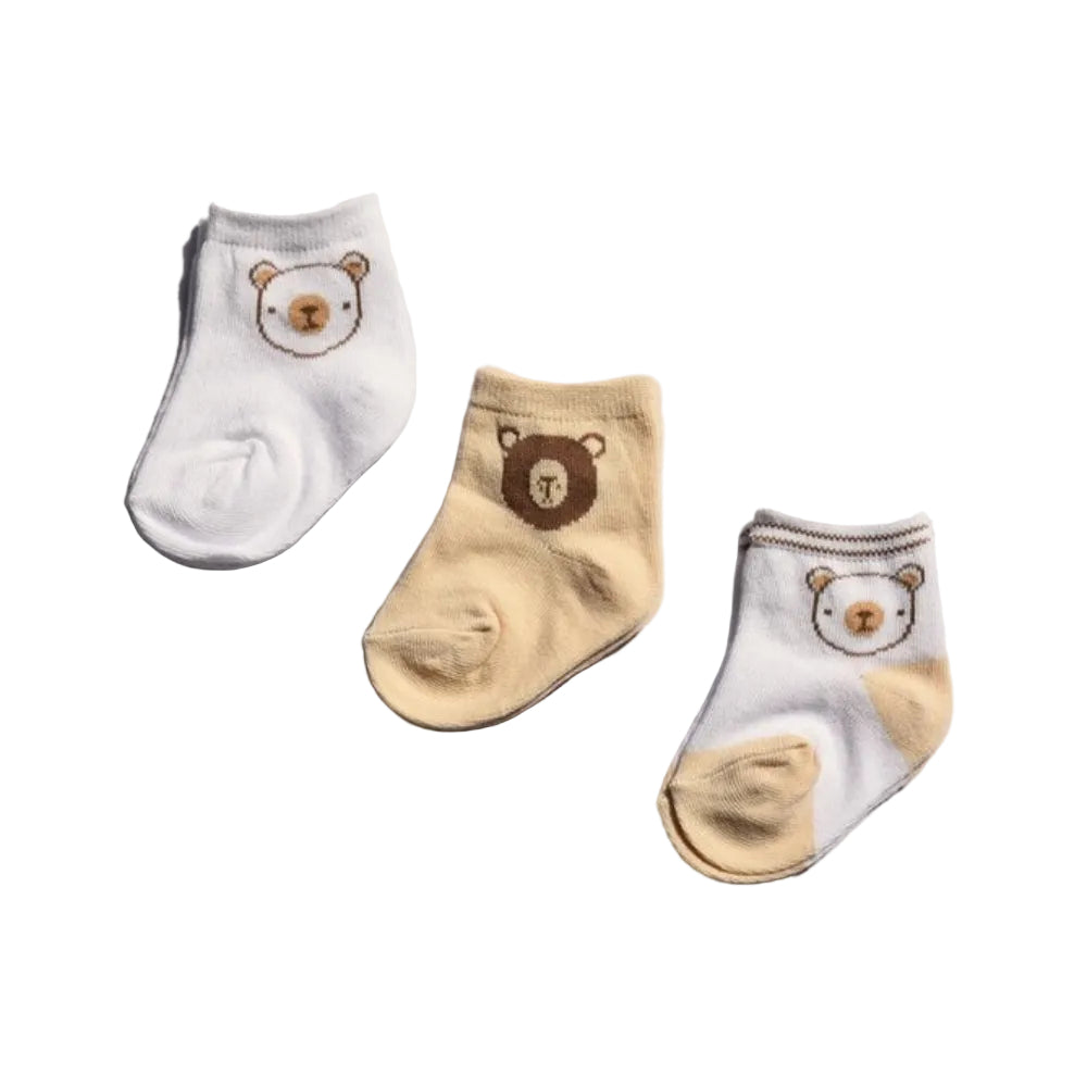 Playette Fashion Socks 3 pk - Bear
