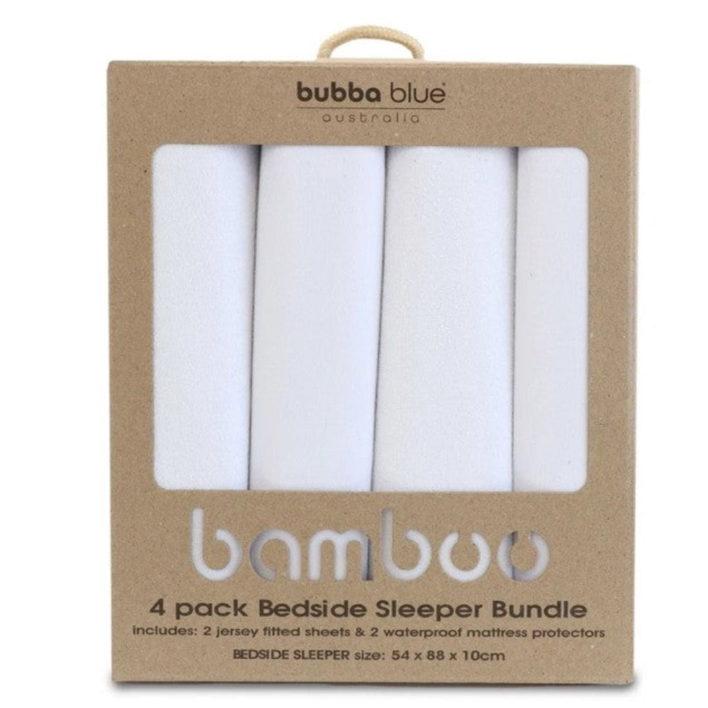 Bubba Blue White Bamboo Jersey Bedside Sleeper Combo