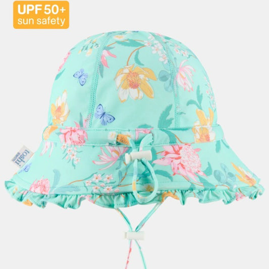 Toshi Swim Bell Hat Ripple - Waratah Mint