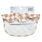 Big Softies Recylced Frill Bib - Brown Check