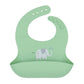 Playground Silicone Bib - Elephant/Sage