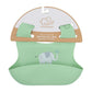 Playground Silicone Bib - Elephant/Sage