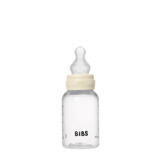 Bibs BPA Free Bottle 150ml Slow Flow - Silicone Teat - Ivory