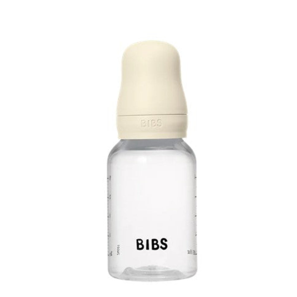 Bibs BPA Free Bottle 150ml Slow Flow - Silicone Teat - Ivory