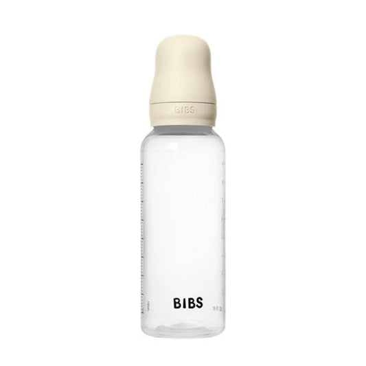 Bibs BPA Free Bottle 270ml Medium Flow - Silicone Teat - Ivory