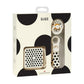Bibs Gift Set - Soothe and Go - Polka Ivory/Black