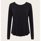 Boody Goodnight Raglan Sleep Top - Black