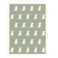 Thread the Word Dinosaur Knitted Bassinet Blanket - Sage-Eggshell