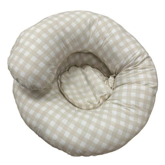 Baby Studio Body Pillow - Gingham Beige