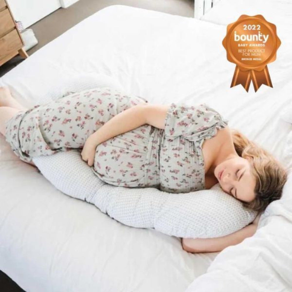 Baby Studio Body Pillow - Gingham Beige