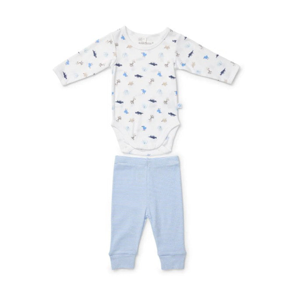 Marquise Long Sleeve Bodysuit and Legging Set - Animal/Stripe