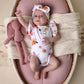 Snuggle Hunny Organic Short Sleeve Bodysuit with Frill - Poppy