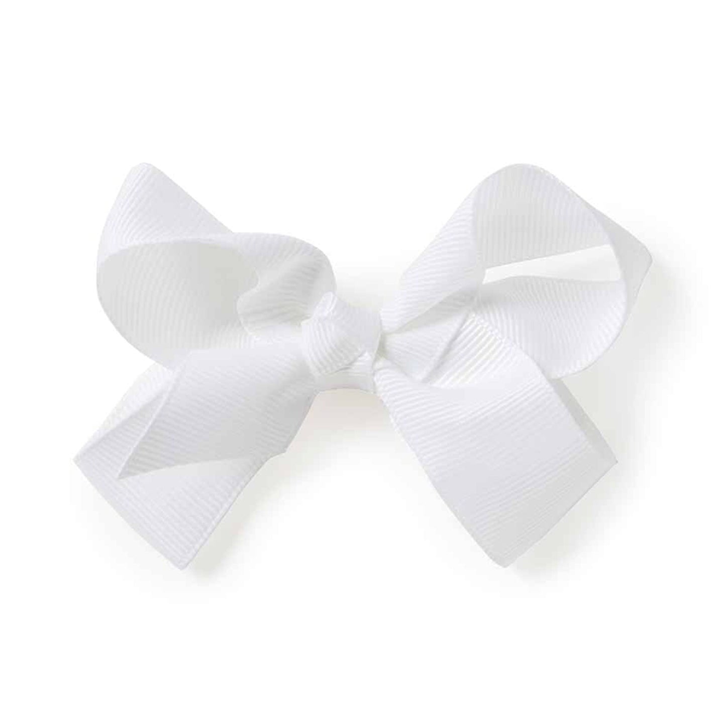 Snuggle Hunny Bow Hair Clip - White