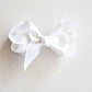 Snuggle Hunny Bow Hair Clip - White