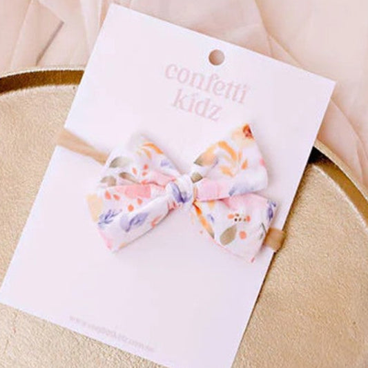 Confetti Kidz Sailor Bow on Headband - Sweet Florals