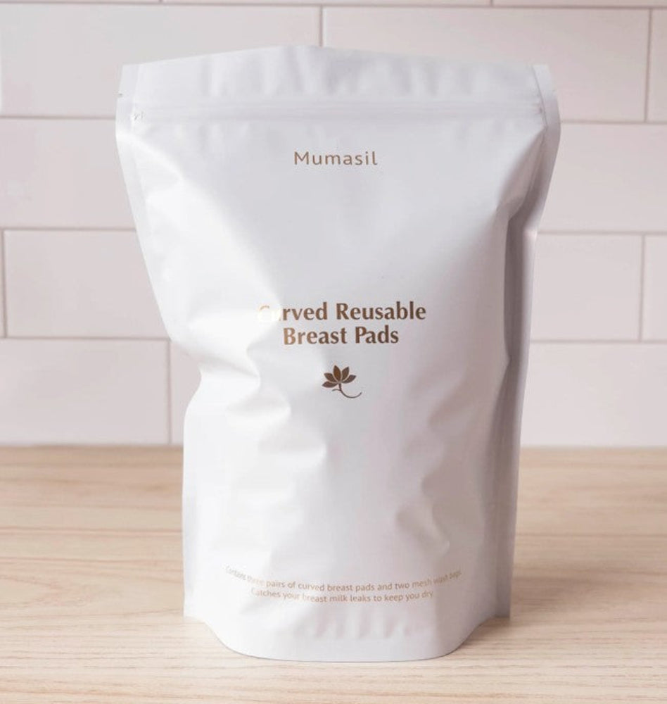 Mumasil Curved Reusable Breast Pads - 3 Pairs