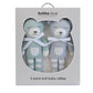 Bubba Blue Knit Rattles Dusty Sky/Mint 2 pk