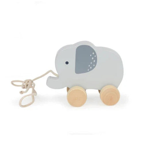 Bubble Wooden Elephant Pull Along Toy