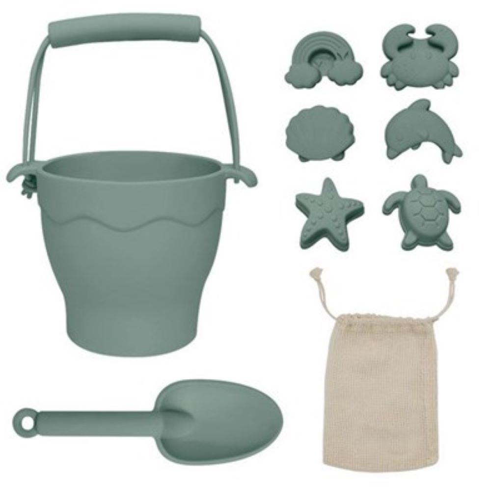 Playground Silicone 8pc Bucket & Spade Set