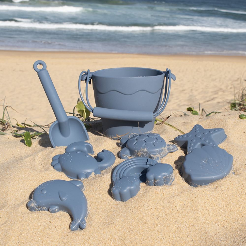 Playground Silicone 8pc Bucket & Spade Set