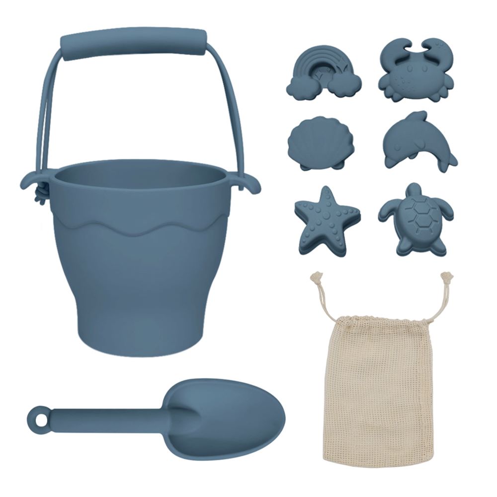 Playground Silicone 8pc Bucket & Spade Set